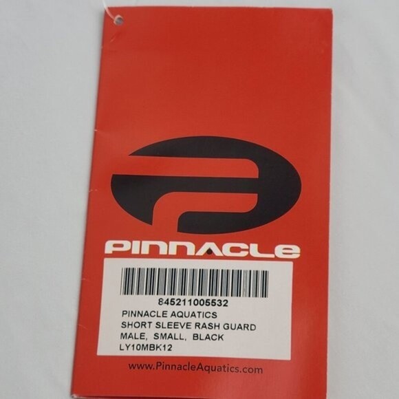 Pinnacle Men's Boy's Shorts Sleeve Rash Guard Size S NWT - Picture 9 of 10